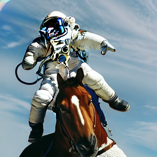 Picture of astronaut on horse
