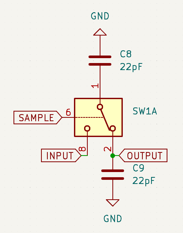 Sampler using a switch IC