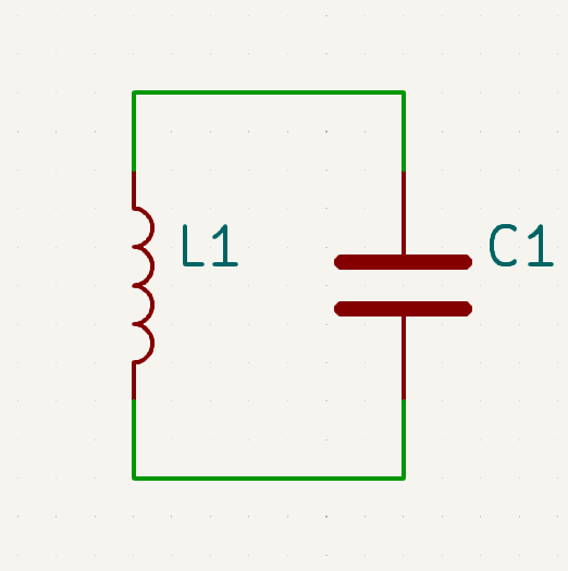 A LC resonant tank circuit
