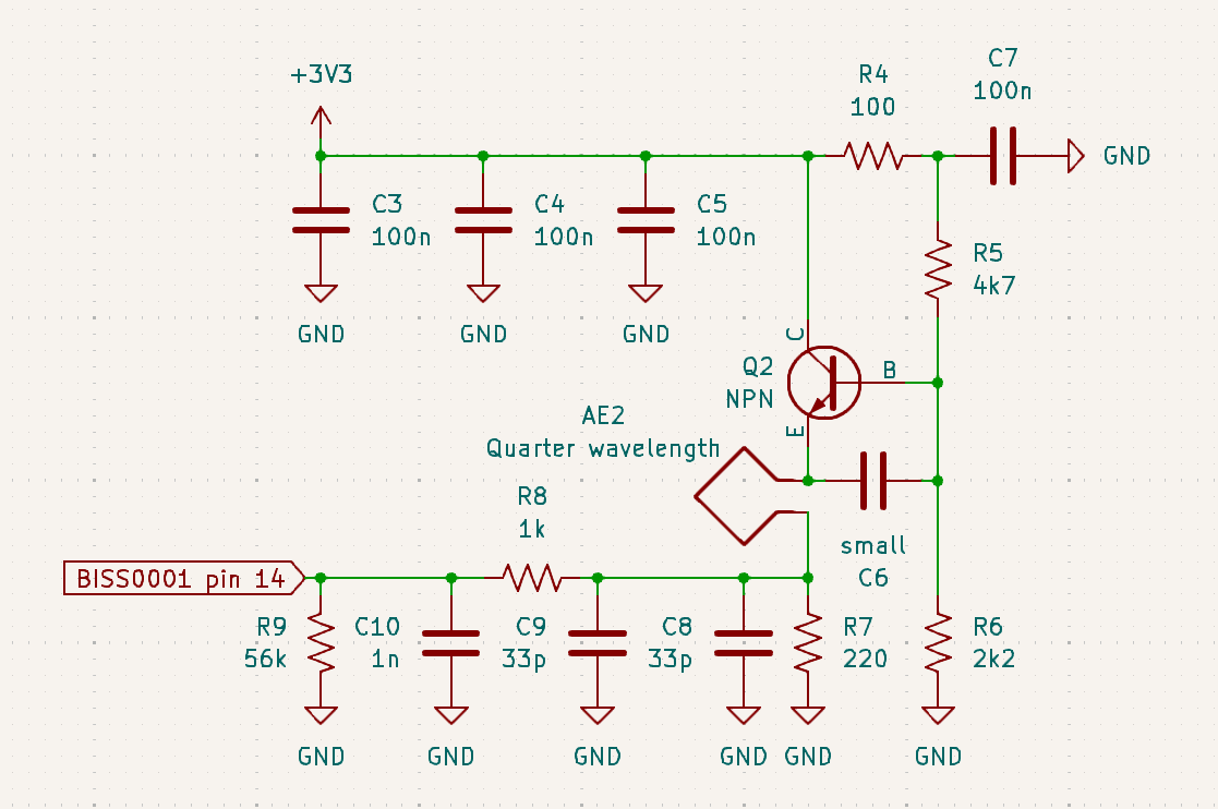 Rough schematic of the RF section