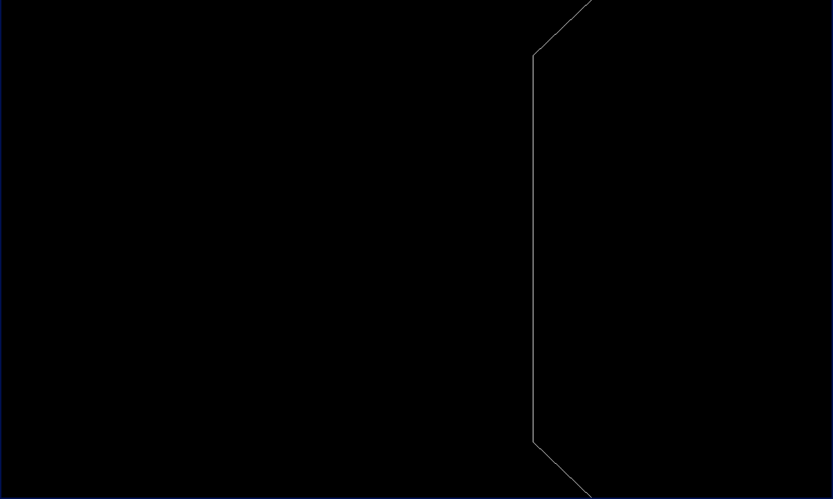 A wall that is correctly drawn despite being partly behind the player