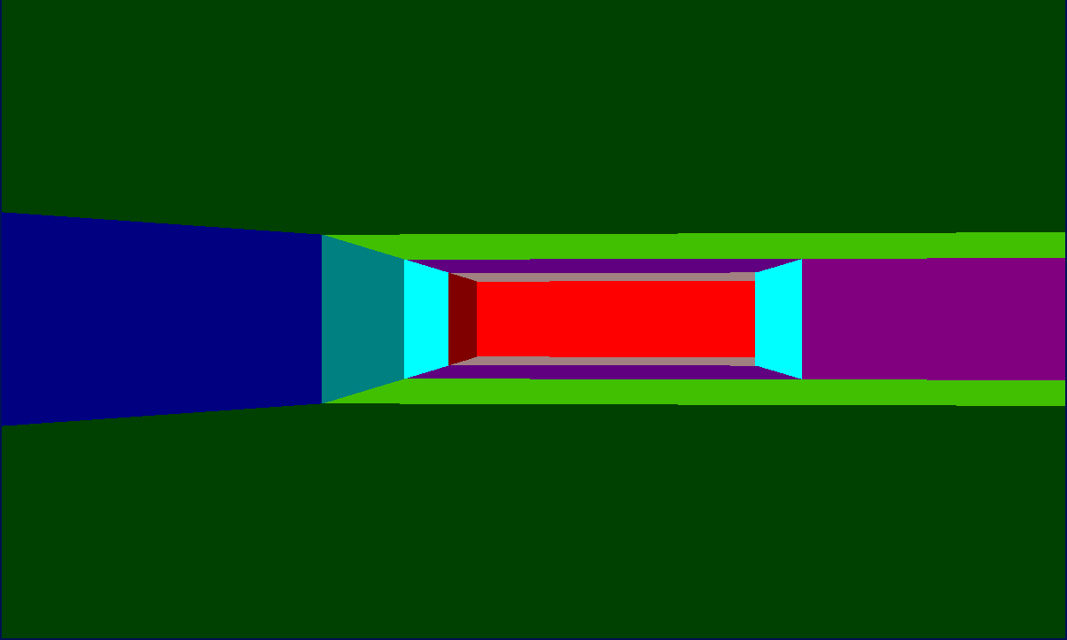 The pillar, rendered correctly with different colors of floor and ceiling