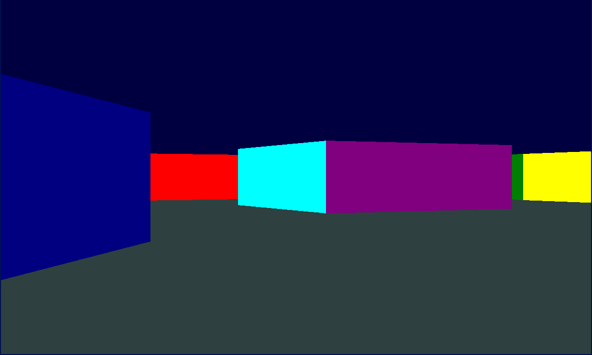 A larger side room containing a pillar