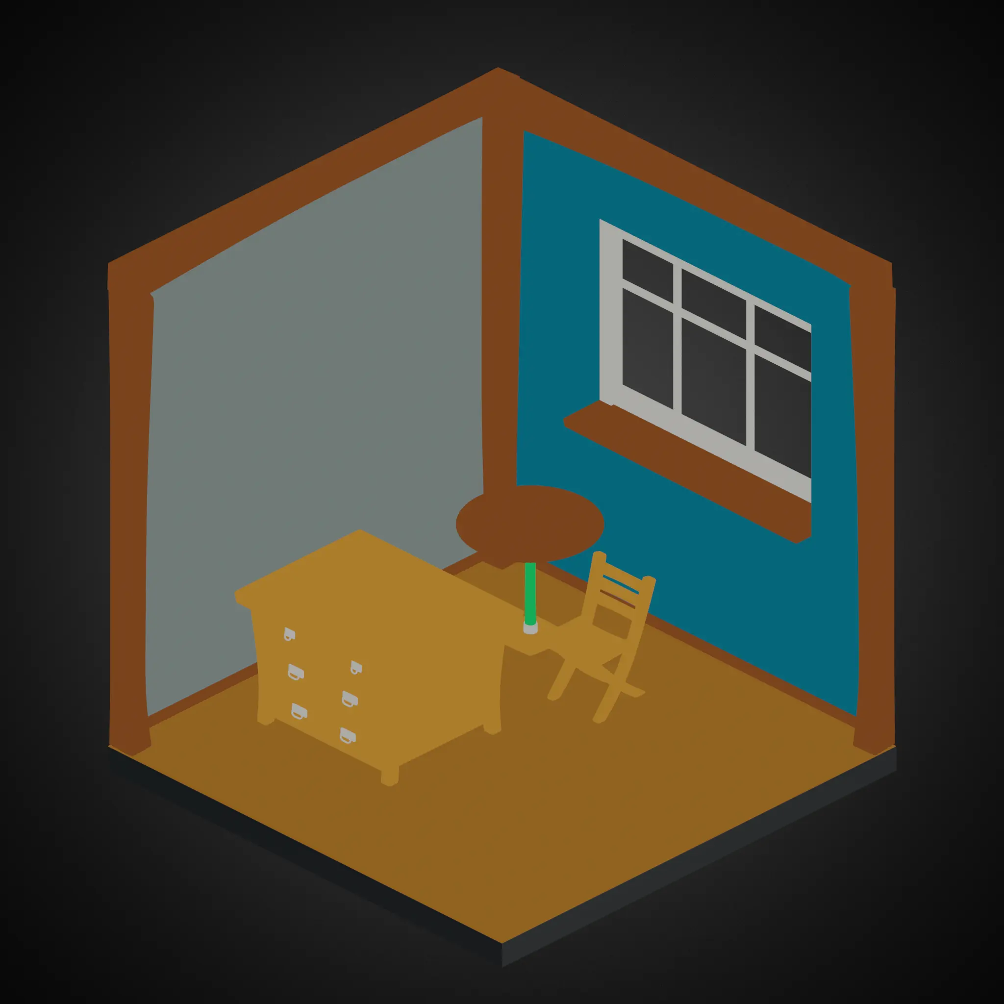 An unlight scene with non discernible geometry.