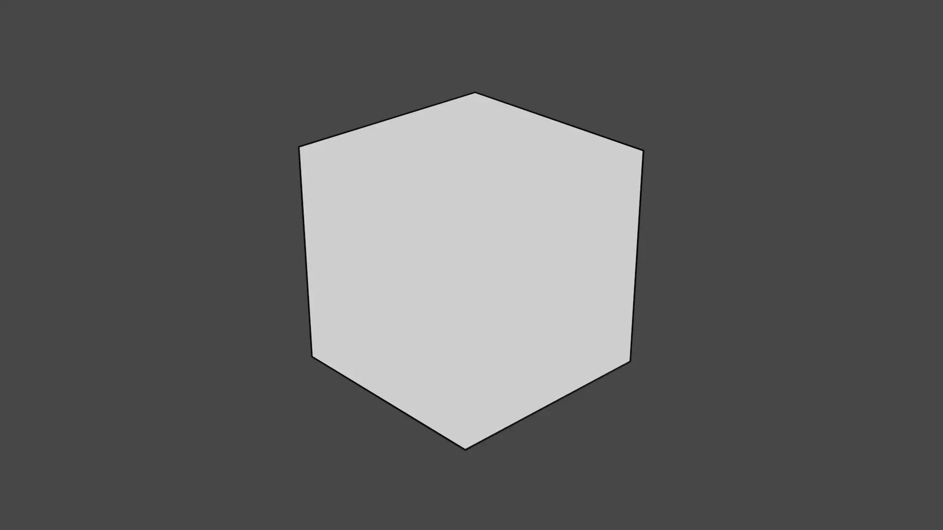 An inverted hull on a unlight cube.